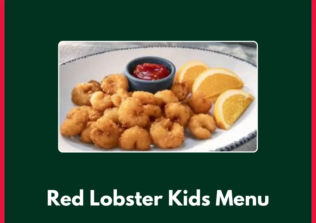 Red Lobster Kids Menu