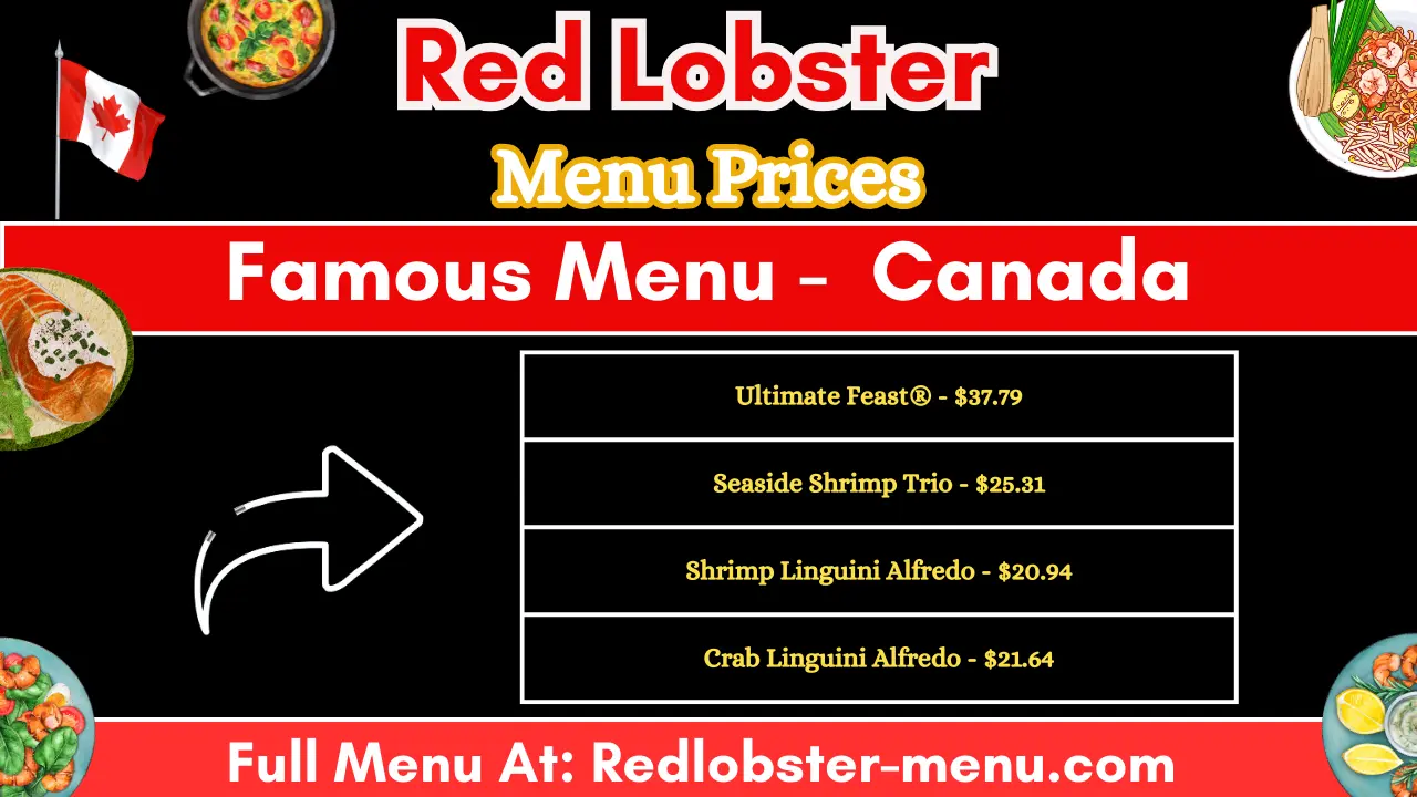 Red Lobster Menu Canada With Prices