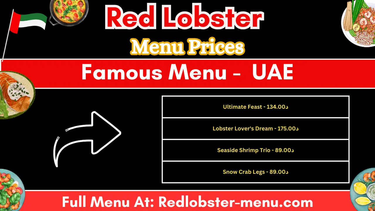 Red Lobster UAE Menu Price